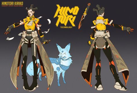 Overwatch Skin Concepts, Kiriko Overwatch, Punk Character, Overwatch 2, Japanese Characters, Game Character Design, Character Designs, Manga Drawing, Overwatch