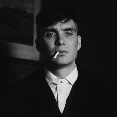 Tommy Shelby, Peaky Blinders, A Man, Black And White, White, Black