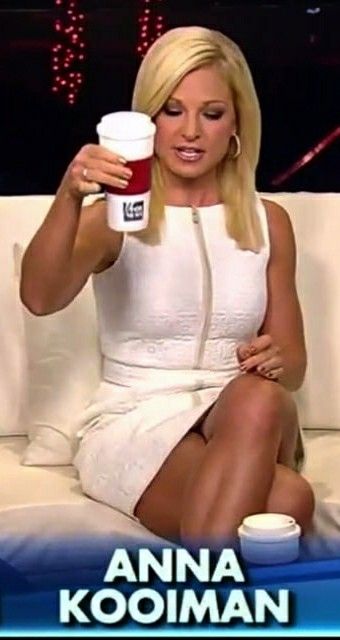 Anna Kooiman - Fox and Friends New Fashion, White Shorts, Fox, Blonde, Womens Shorts