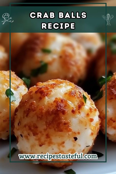 Deliciously tender crab balls, perfectly seasoned and baked to golden perfection, making for a perfect appetizer or snack. Crab Balls Recipe, Crab Balls, Baked Crab, Ritz Crackers, Quick Weeknight Meals, Balls Recipe, Perfect Appetizers, Crab Meat, Freshly Baked