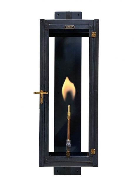 Metropolitan | Copper Gas & Electric Lanterns | Flambeaux Lighting New Orleans Copper Lantern, Gas Lanterns, Gas Lights, Outdoor Sconces, Gas And Electric, Exterior Lighting, House Front, Outdoor Walls, Candle Sconces