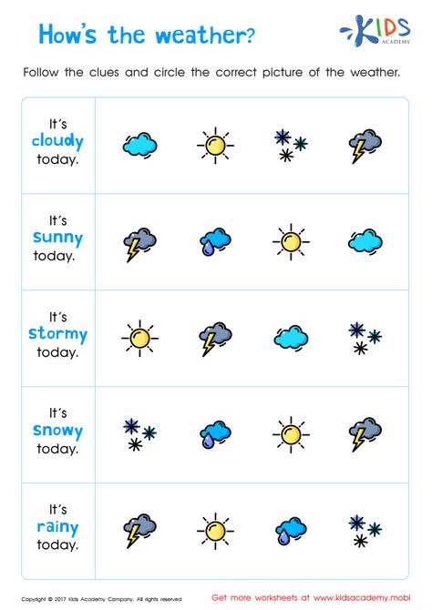 This how’s the weather printable worksheet will help your child understand the weather, while learning symbols and practicing literacy skills! Weather Conditions Worksheet, Weather Worksheets Preschool, Weather Calendar, Weather Worksheets, Worksheet Kindergarten, Printables Ideas, Preschool Room, Weather Words, Sight Words Printables