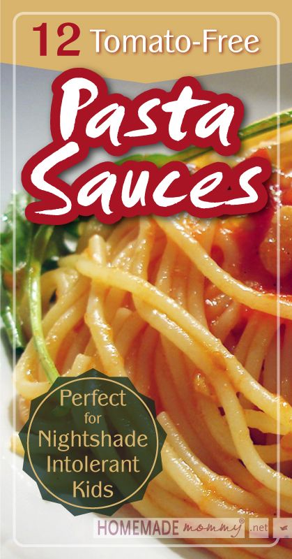 12 Tomato-Free Pasta Sauces for Nightshade Intolerant Kids - Homemade Mommy Nightshade Free Spaghetti Sauce, Tomato Free Pasta Recipes, Tomato Sauce Alternatives, Aip Spaghetti Sauce, Spaghetti Sauce Alternative, Potassium Free Recipes, Low Potassium Pasta Sauce, No Tomato Spaghetti Sauce, Tomatoless Spaghetti Sauce