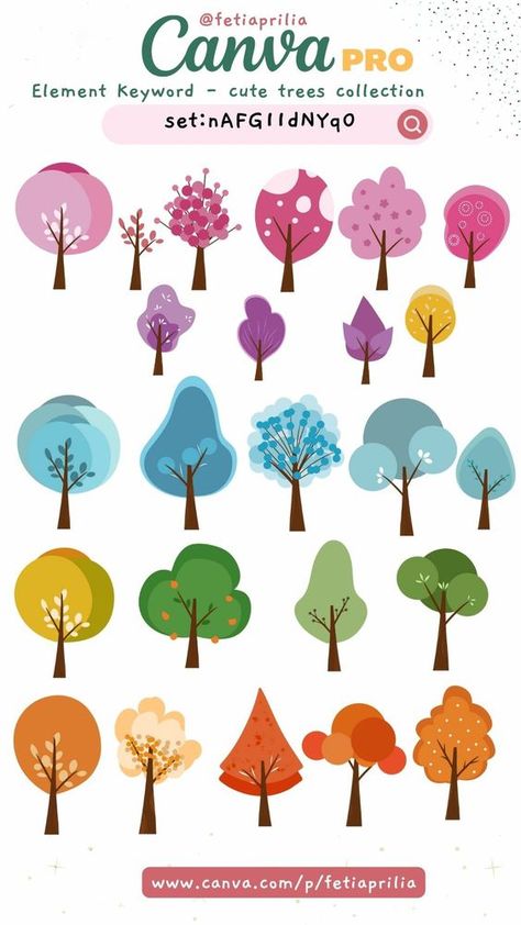 Eco Drawing, Tangram Animals, Autumn Silhouette, Forest Cartoon, Plant Graphic, Leaf Symbol, Cartoon Summer, Art Environment, Cute Tree