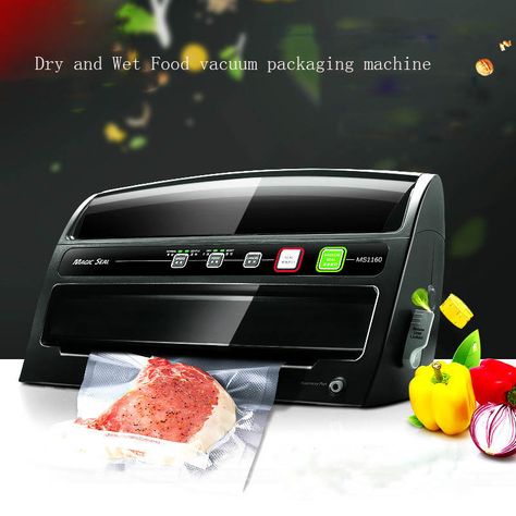 Automatic vacuum food sealer household food preservation plastic packaging  vacuum film sealing machine Food Saver Vacuum Sealer, Food Vacuum Sealer, Food Sealer, Vacuum Food Sealer, Vacuum Sealer Bags, Automatic Vacuum, Vacuum Sealers, Vacuum Packaging, Food Saver