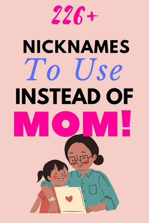 What are some nicknames to use instead of mom? Aunt Names To Be Called, Mom Contact Names Ideas, Nicknames For Friends, Crazy Names, Funny Nicknames, Silly Names, Adoptive Mom, Contact Names, Cute Nicknames