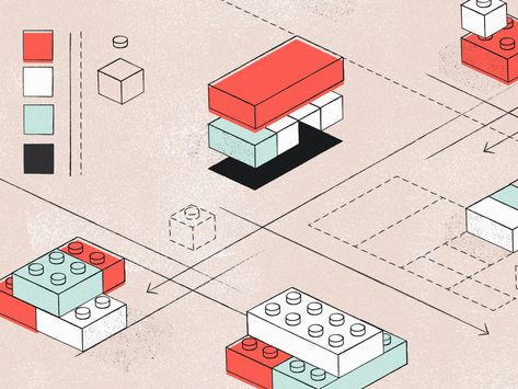 How to get buy-in for building a design system by Daina Lightfoot Block Diagram, Illustration Story, Building Drawing, Architecture Concept Diagram, Concept Diagram, Isometric Design, Isometric Illustration, Visual Identity Design, Diagram Design