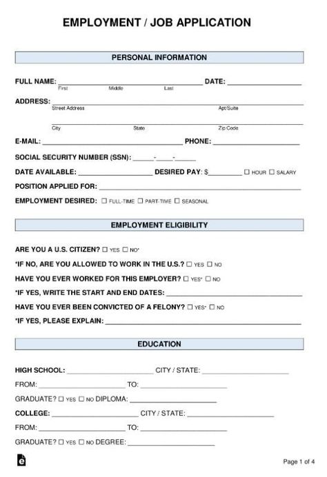 Employment Application Printable, Application Form Templates, Printable Job Application Forms, Employment Format For Yahoo, Application Letter For Employment, Application For Employment, Job Application Sample, Printable Job Applications, Resume Form