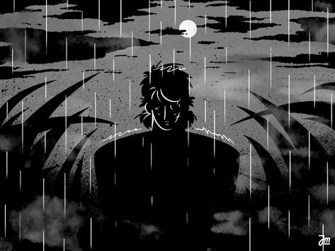 Sad and scared by Jerzy Wierzy on Dribbble Dark Flat Design, Animation Gif Illustration, Black And White Animation, Eyes Animation, Dark Animation, Man Character Design, Creative Animation, Animation Drawing Sketches, Vector Animation