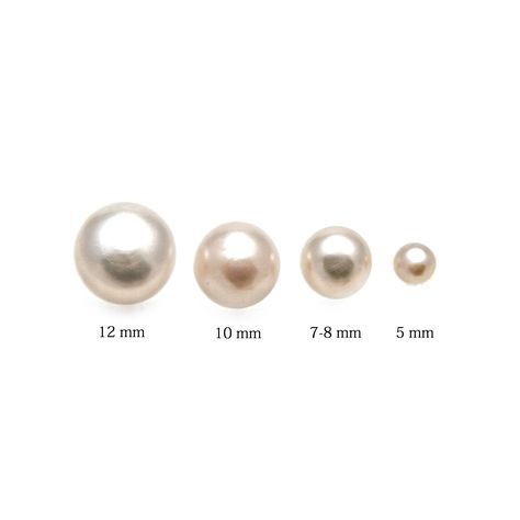 Pearl Sizes - Our Pearl Size Chart - The Pearl Girls Pearl Size Chart, Double Strand Pearl Necklace, Pearl Jewelry Shop, Cultured Pearl Bracelet, Beautiful Pearl Necklace, Pearl Shop, Double Strand Necklace, Cultured Pearl Necklace, Pearl Charms