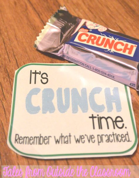 Treats to help motivate kids for testing. Testing Treats, Testing Encouragement, Testing Motivation, Planning School, Backpack Jansport, Staar Test, Dance Team Gifts, School Testing, Crunch Bar