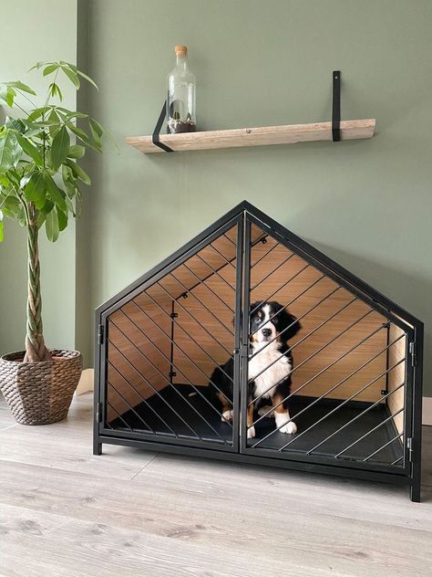 Dog Room Decor, Dog Bedroom, Kolam Koi, Patio Design Ideas, Dog House Plans, Dog Spaces, Dog House Diy, Dog Crate Furniture, Dog Area