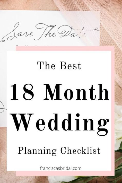 Now that you're engaged, it's time to jump right into the world of wedding planning with this 18 month wedding planning checklist! From setting your wedding budget to finalizing your guest list, I have got you covered with essential monthly checkpoints and wedding planning suggestions! | Wedding planning checklist | Wedding planning timeline | Wedding planning tips | Wedding timeline | Planning a wedding | Wedding planner checklist | Wedding timeline checklist | Wedding timeline 18 month | Wedding Timeline Checklist, Wedding Planning Calendar, Timeline Wedding Planning, Wedding Checklist Template, Checklist Wedding Planning, Wedding Planning Checklist Timeline, Wedding Playlist Reception, Wedding Checklist Timeline, Wedding Emergency Kit