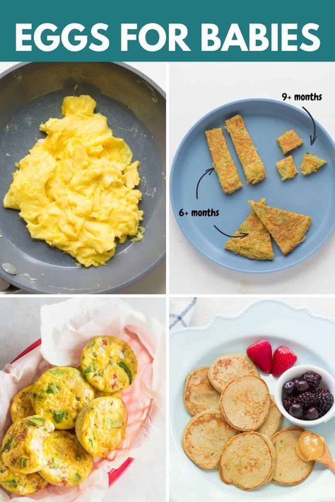 6 Month Old Egg Recipe, 6 Month Starter Foods, Breakfast Ideas For 7 Month Old, Blw Eggs 6 Months, Blw Breakfast 6 Months, 8month Old Breakfast Ideas, How To Serve Eggs To 6 Month Old, Blw Egg Recipes, Eggs For 6 Month Old Baby