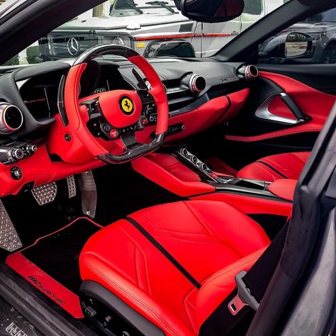 Interior details of my buddies #Ferrari 812 Superfast 🔘🔴 Ferrari F80, 812 Superfast, Ferrari 812 Superfast, Ferrari 812, Ferrari World, Pretty Cars, Top Cars, Bloopers, Car Collection