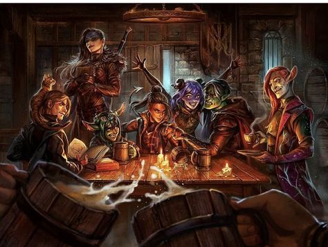 Fantasy Tavern, Pirate Books, Goblin Art, Dragon Rpg, Critical Role Fan Art, My Fantasy World, Dungeons And Dragons Characters, Dnd Art, High Fantasy