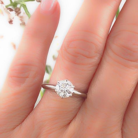 Tiffany and Co. Round Diamond Engagement Ring Solitaire 1.07 Carat F VS1 Platinum For Sale at 1stdibs 1carat Round Engagement Ring, Tiffany Solitaire Engagement Ring, Round Platinum Engagement Ring, Platinum Solitaire Engagement Ring, Tiffany Engagement Ring Round, Tiffany Round Engagement Ring, Tiffany Engagement Ring Tiffany & Co., 1 Carat Engagement Ring Round, 1 5 Carat Round Engagement Ring