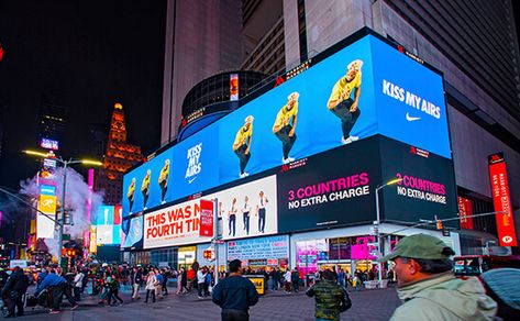 Digital Screens & Billboards | Times Square NYC Experiential Marketing Events, New Years Eve Ball, Mobile Shop Design, Nyc Times Square, Led Video Wall, Experiential Marketing, Market Displays, Mobile Shop, Video Wall