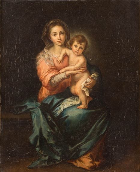 Artwork by Bartolomé Esteban Perez Murillo, MARIA WITH THE JESUS CHILD, Made of Oil on canvas Mother Mary Images, Catholic Pictures, Mama Mary, San Michele, Jesus Painting, Blessed Mother Mary, Mary And Jesus, Madonna And Child, Blessed Virgin