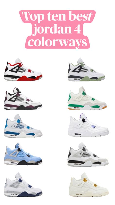 Jordan 4 Best Jordan 4, Jordan 4 Colorways, Top Ten, The Bank, Jordan