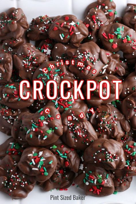 Holiday Crockpot Recipes, Crockpot Candies, Homemade Toffee Candy, Easy Crockpot Candy, Holiday Crockpot, Chocolate Chip Frappe, Crock Pot Candy, Crockpot Chocolate, Crockpot Candy Recipes