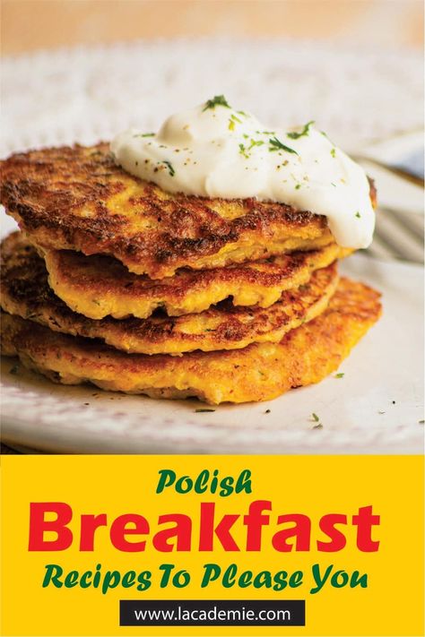 14 Must-Try Polish Breakfast Recipes for 2024 Pierogi Kielbasa, Kielbasa Sauerkraut, Polish Potato Pancakes, Polish Breakfast, Polish Foods, Pickled Cucumbers, Kielbasa Sausage, Cold Cuts, Fruit Preserves