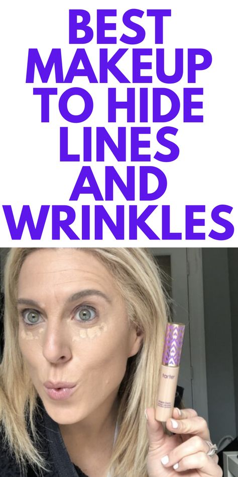 Best Concealer For Wrinkles, Hide Forehead Wrinkles, Makeup Wrinkles, Hide Wrinkles, Cover Wrinkles, Tarte Shape Tape Concealer, Makeup Tips For Older Women, Makeup For Older Women, Makeup For Moms