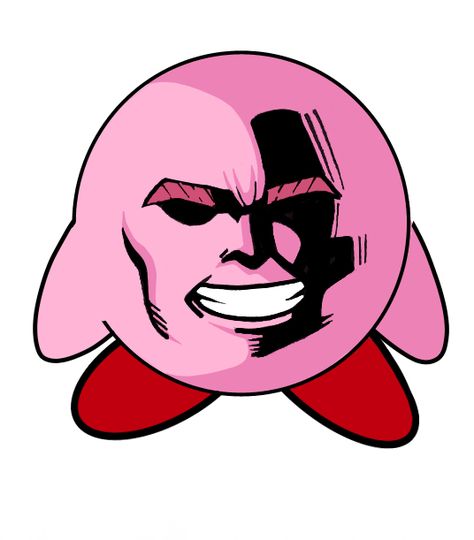 E A T T H I S Cursed Kirby Images, Kirby Emoji, Cursed Kirby, Jojo Face, Kirby Face, Triangle Drawing, Waddle Dee, Bnha Memes, Art Major