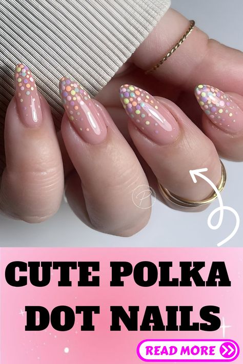 Are you looking for something cute? If so, these polka dot nail designs are your best answer. They’re too adorable to handle and will melt anybody’s heart. A big bonus point is that these nails are super simple, so you can easily recreate them at home without spending money on expensive salon trips. Polka dot nails are fun and carefree, so get nuts! Squoval Acrylic Nails Fall, Polka Dot Nail Art Designs, Squoval Acrylic Nails, Pink Nail Polish Colors, Gender Reveal Nails, Nails 23, Dot Nail Art Designs, Polka Dot Nail Designs, Dot Nail Designs