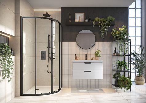 Black Shower Doors, Luxury Bathroom Vanity, Frameless Door, Freestanding Bath Taps, Pivot Door, Wall Mounted Taps, Hallway Console, Console Table Hallway, Quadrant Shower