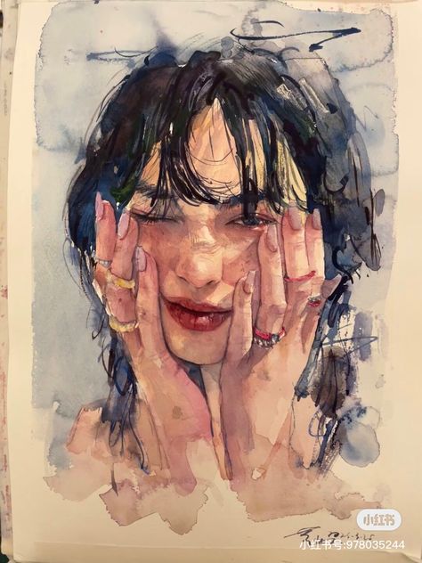 Winding Path, Watercolor Portrait Painting, My Hope, Sketch Ideas, Watercolor Art Lessons, Arte Inspo, Arte Sketchbook, Wow Art, Doodle Sketch