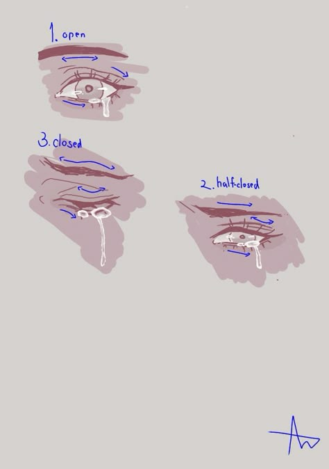 Drawing Tear Art Reference, How To Draw Anime Tears, Teary Eyes Reference Drawing, Tearful Eyes Drawing, Tears In Eyes Reference Drawing, Angry Tears Reference, Tear Reference Drawing, Crying Over Dead Body Reference, How To Draw Scared Eyes