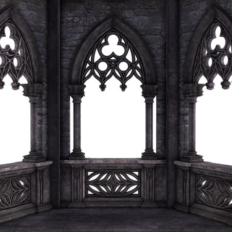 RESTRICTED - Dark Gothic Balcony 01 by frozenstocks.deviantart.com on @DeviantArt Gothic Balcony, Texture Architecture, Castle Exterior, Gothic Books, Castle Background, Gothic Windows, Gothic Castle, Black Castle, Bg Design