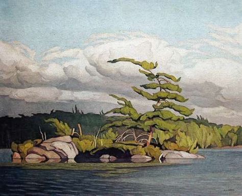 CASSON, A.J. - Canadian artist (1898-1992): -- 'Moose Lake' A J Casson, Group Of Seven Art, Group Of Seven Artists, Group Of Seven Paintings, Tom Thomson, Canadian Painters, Group Of Seven, Canadian Art, Landscape Artist