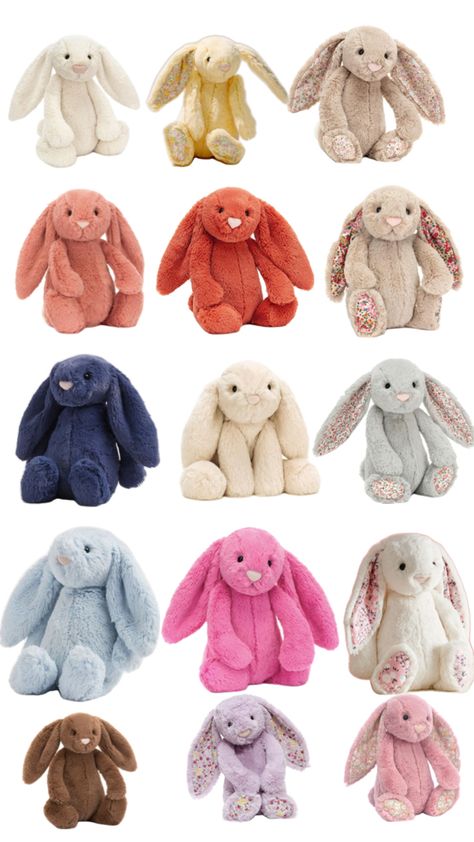 #Jellycat bunnys Jellycat Bunny, Jellycat Stuffed Animals, Cute Stuffed Animals, Christmas Wishlist, My Vibe, Christmas List, Stuffed Animals, Things To Sell, Christmas