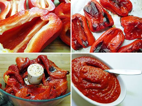 Cooking Weekends: Roasted Red Pepper Coulis Red Pepper Coulis, Preserving Peppers, Supper Idea, Coulis Recipe, Best Vegan Snacks, Roasted Veggies In Oven, Decadent Food, Red Bell Peppers, Curd Recipe