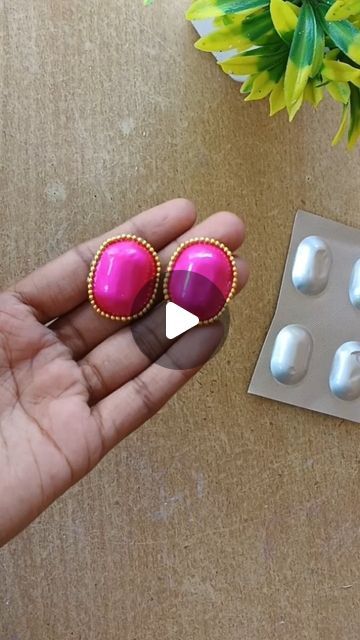 Creative time on Instagram: "Waste medicine wrapper craft idea 😍 Earring making #viral #viralvideos #viralreels #creative #creativity #craft #craftideas #craftyfingers #art #artwork #trending #trendingnow #trendingvideos #trendingaudio #reuse #upcycle #earrings #earringmaking" How To Make Rings, Trending Videos, Things To Do, Paper Crafts