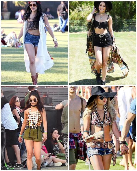 Love it or hate it, Coachella fashion is in a category all its own. From excessive fringe, suede, crochet, tie dye, denim and bedazzled everything, we thought we would take some inspo from celeb attendees (including self appointed Queen of Coachella Vanessa Hudgens) and put together outfits we would wear to the desert for a weekend of questionable fashion (and life!) choices! What look is your favourite (or least favourite!)? All of these items are available and some are online now! #coac... Vanessa Hudgens Coachella, Vanessa Hudgens Outfits, Put Together Outfits, Crochet Tie, Dye Denim, Tie Dye Denim, Coachella Fashion, Hippie Style Clothing, Life Choices