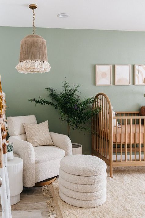 Nursery Roundup — Lexi Grace Design Light Green Nursery, Green Baby Nursery, Green Nursery Boy, Green Boys Room, Light Green Bedrooms, Botanical Nursery, Nursery Layout, Baby Boy Room Decor, Kids Bedroom Inspiration