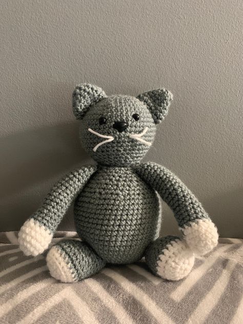 Excited to share this item from my #etsy shop: Crochet Grey Cat, Amigurumi Cat Amigurumi, Grey Cat, Grey Cats, Baby Toy, Kids Safe, Amigurumi Crochet, Crochet Amigurumi, Knitting Crochet, Pet Toys