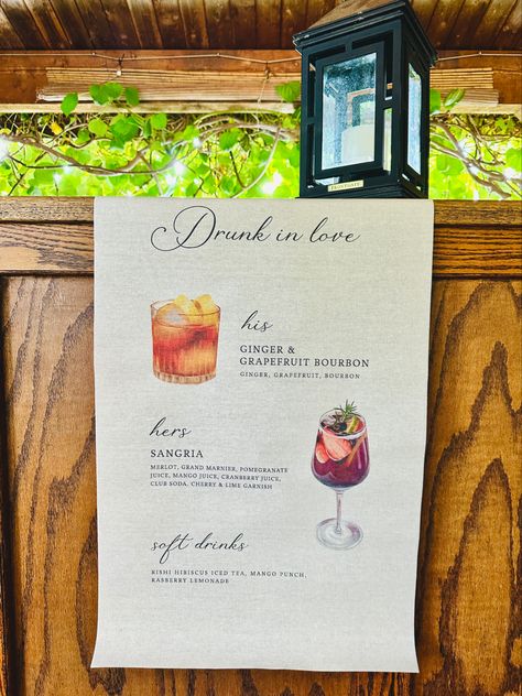 Drunk in Love | His vs. Her Cocktails 🍸 Wedding Bar His And Hers, Personalised Cocktails Wedding, His Her Cocktails, His And Hers Signature Drinks Wedding, His Hers Drinks Wedding, His And Her Cocktails Wedding, His And Hers Cocktails Wedding, His And Her Drinks Wedding, Wedding Specialty Cocktails