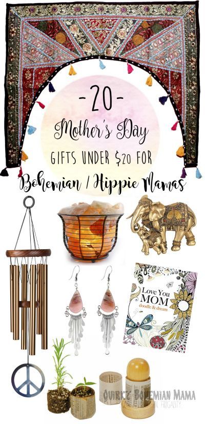 20 Mother's Day Gifts Under $20 for Bohemian/Hippie Mamas {2016] Gifts For Hippie Mom, Bohemian Gift Ideas, Boho Gifts For Her, Hippie Gift Ideas, Boho Gift Ideas, Hippie Christmas, Bohemian Birthday, Hippie Gifts, Hippie Mama