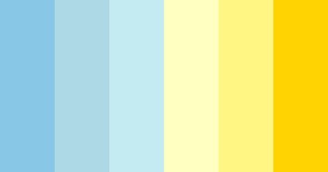 Light Blue Hex, Blue Color Pallet, Pallet Light, Yellow Color Scheme, Yellow Palette, Hexadecimal Color, Blue Names, Yellow Colour Scheme, Color Palette Yellow