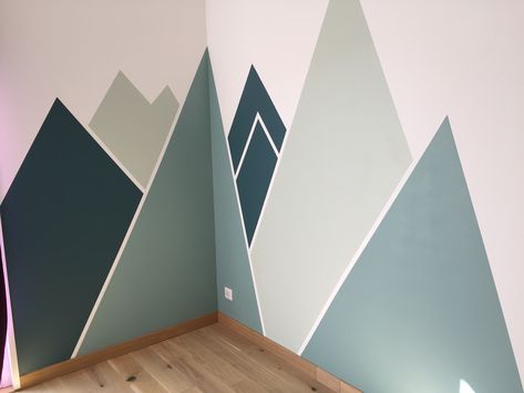 Mountain Mural Kids Room, Dinosaur Kids Room, Boy Room Paint, Nursery Wall Painting, Baby Nursery Inspiration, Kids Room Murals, Kids Room Paint, Room Wall Painting, Toddler Room Decor