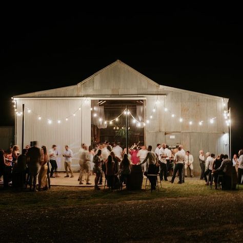 Kimo Estate™️ Weddings and Accommodation on Instagram: "“The Grain Shed”, unassuming from the outside during the day. At night it takes on a different character. Once inside it again takes on a whole new personality again turning into a magical wedding venue. #thegrainshedkimo #weddingvenue #wedshedvenue #barnwedding #sydneywedding #canberrawedding" Hay Shed Wedding, Shed Reception, Wedding In Shed, Shed Wedding Decorations, Shed Wedding Reception Decoration, Shed Wedding Reception, Pasture Wedding, Wedding Organisation, Farm Wedding Ideas