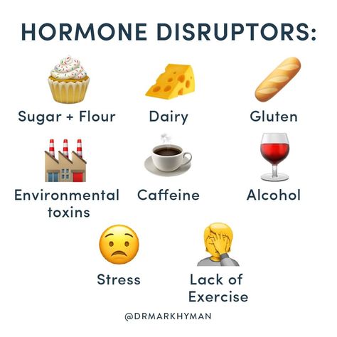 Mark Hyman, M.D. on Instagram: “Imbalances in your hormones are triggered by bad food. ⁣⁣ ⁣⁣ If you eat sugar, you’ll produce more insulin, more estrogen, and more…” Hormone Harmony, Hormone Disruptors, Hormone Balancing Diet, Adrenal Fatigue Symptoms, Cycle Syncing, Food Education, Mark Hyman, Healthy Hormones, Types Of Flour