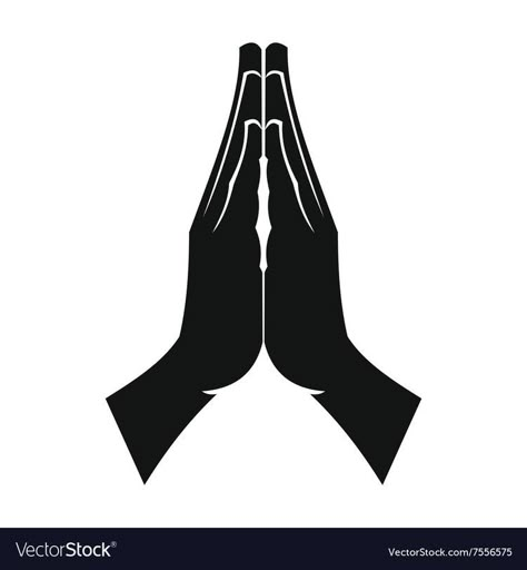 Praying Hands Illustration, Praying Hands Emoji, Praying Hands Drawing, Namaste Hands, Hand Outline, Praying Hands Tattoo, Hand Emoji, Prayer Hands, Hands Icon