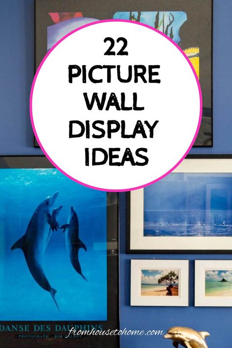 22 picture wall display ideas Decorating Walls With Pictures, Wall Arrangements For Pictures, Picture Wall Display Ideas, Picture Wall Display, Wall Display Ideas, Picture Display Wall, Picture Walls, Big Artwork, Gallery Wall Ideas