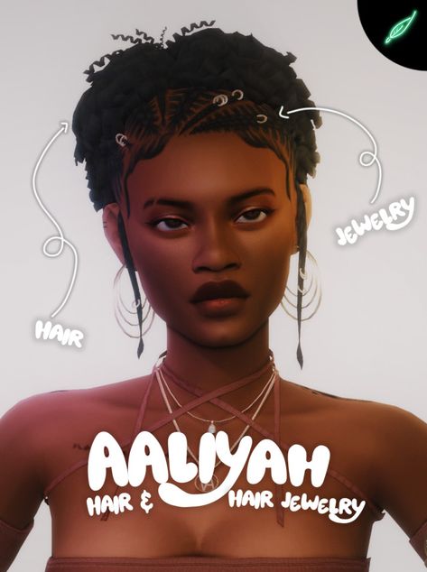 Sims 4 Cc Black Hair Female, Black Male Hairstyles Sims 4 Cc, Sims 4 Ponytail Hair, Braces Sims 4 Cc, Feminine Hair, Aaliyah Hair, Sims 4 Black Hair, Mod Hair, Cc Hair