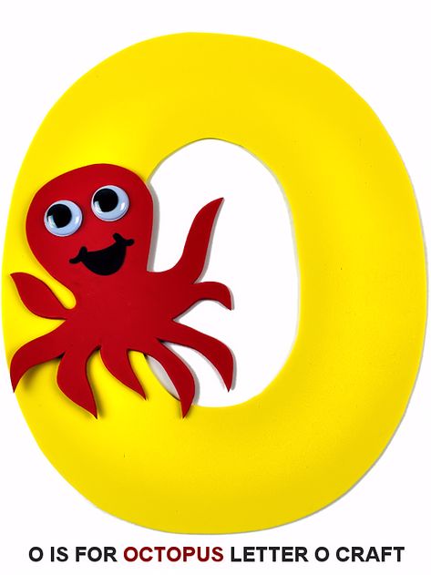 O is for Octopus Letter O Craft, Preschool Toddler Craft, ABC Craft Letters #letters #lettercraft #octopus #freeprintables Letter S Crafts, Letter P Crafts, Zoo Phonics, Octopus Crafts, Preschool Letter Crafts, Alphabet Crafts Preschool, Abc Crafts, Sunflower Crafts, Sand Crafts